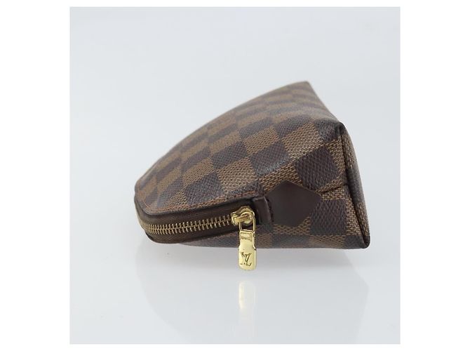 LOUIS VUITTON Pochette Cosmetica PM Damier Ebene N47516 Auth LV 169121 - vista 4