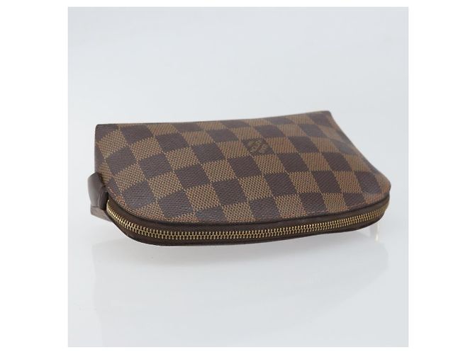 LOUIS VUITTON Pochette Cosmetica PM Damier Ebene N47516 Auth LV 169121 - vista 5