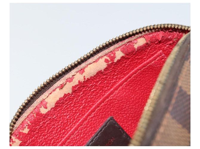 LOUIS VUITTON Pochette Cosmetica PM Damier Ebene N47516 Auth LV 169121 - vista 9