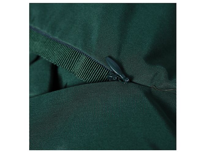 Prada Grüne Mini-Kleid Mit Kontrastierendem Falteneinsatz - Ansicht 6