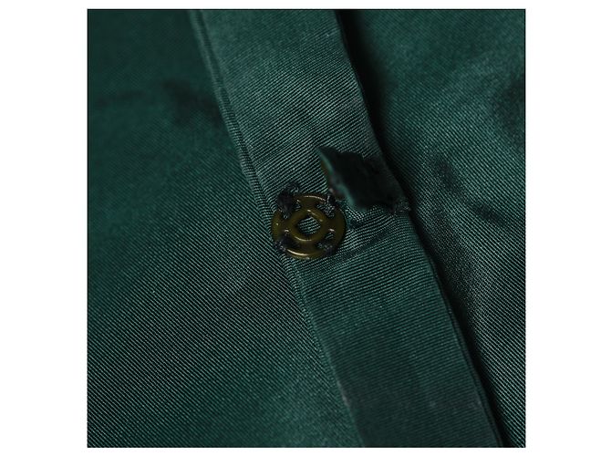 Prada Grüne Mini-Kleid Mit Kontrastierendem Falteneinsatz - Ansicht 7