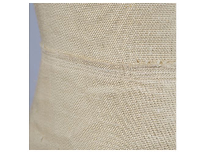 Prada Seidenmischungskleid mit gelben Perlendetails Beige - Ansicht 7