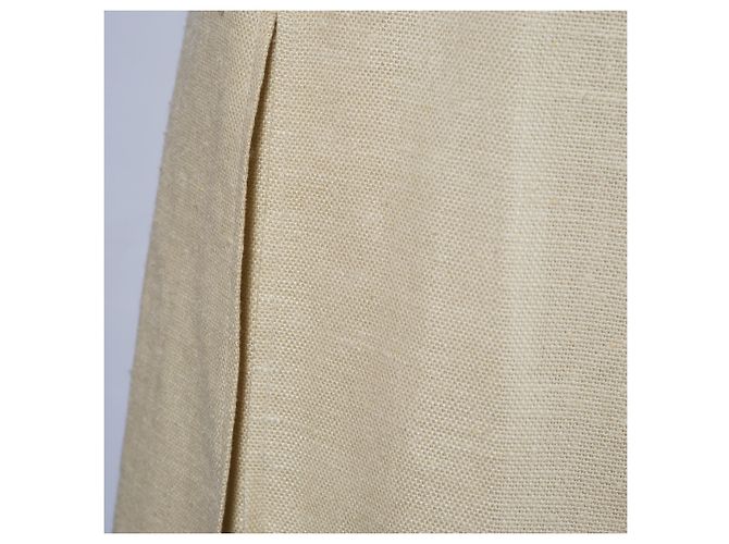 Prada Seidenmischungskleid mit gelben Perlendetails Beige - Ansicht 8