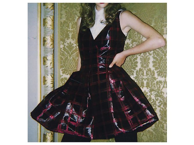 Abito Tartan Rosso e Nero Miu Miu - vista 2