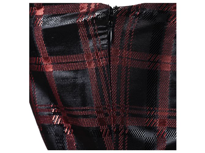Abito Tartan Rosso e Nero Miu Miu - vista 5