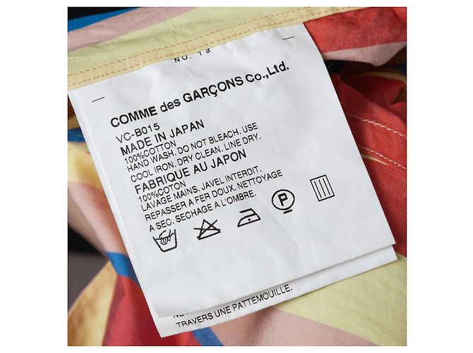 Autre Marque Camicia in cotone Junya Watanabe Comme des Garçons con righe colorate - vista 5