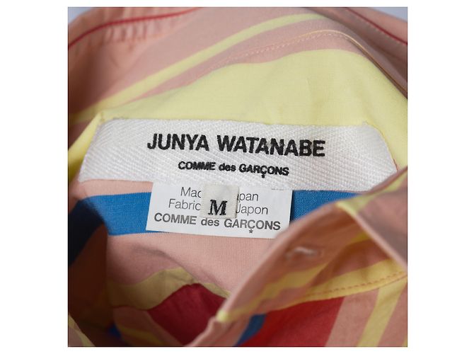 Autre Marque Camicia in cotone Junya Watanabe Comme des Garçons con righe colorate - vista 6