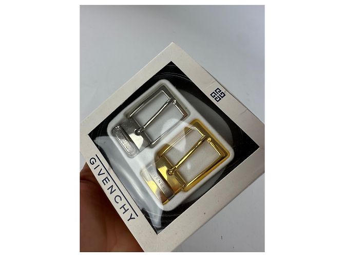 Givenchy Leather Belt Set Black New - view 13