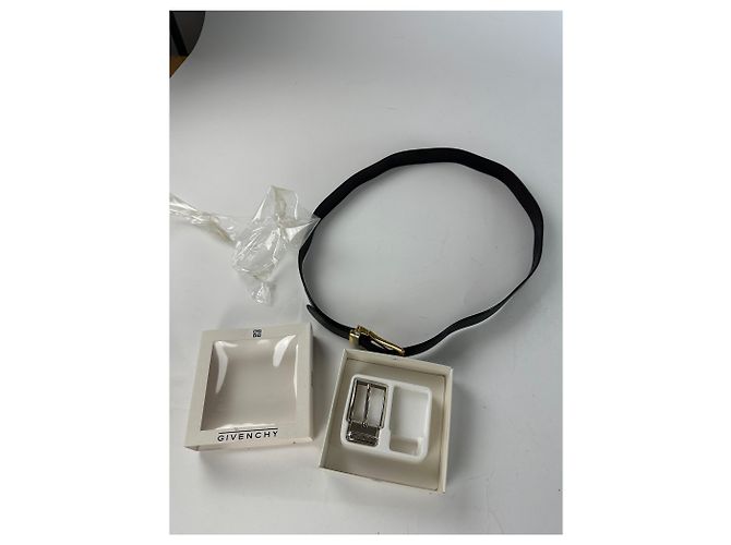 Givenchy Leather Belt Set Black New - view 2