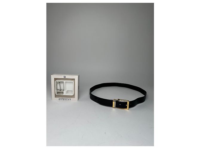 Givenchy Leather Belt Set Black New - view 3