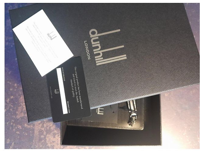 Alfred Dunhill Pochette Dunhill in pelle nera Nero - vista 5