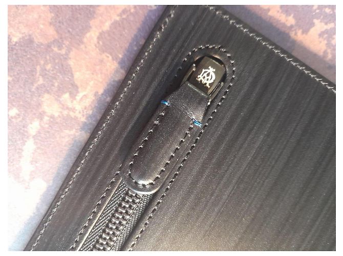 Alfred Dunhill Pochette Dunhill in pelle nera Nero - vista 6