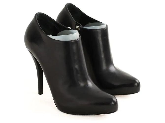 Dior Botas de cuero negro - vista 3