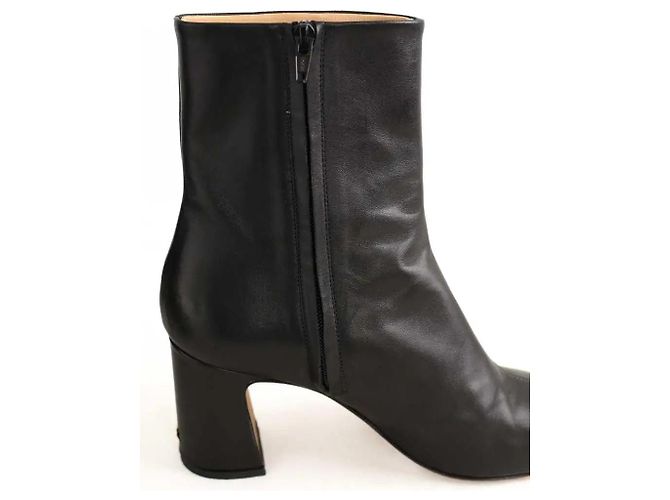 Rouje Botas de cuero negro - vista 4