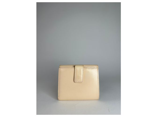 Vintage Givenchy Patent Leather Wallet Beige - view 2