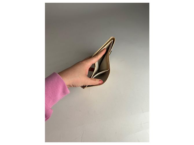 Vintage Givenchy Patent Leather Wallet Beige - view 5