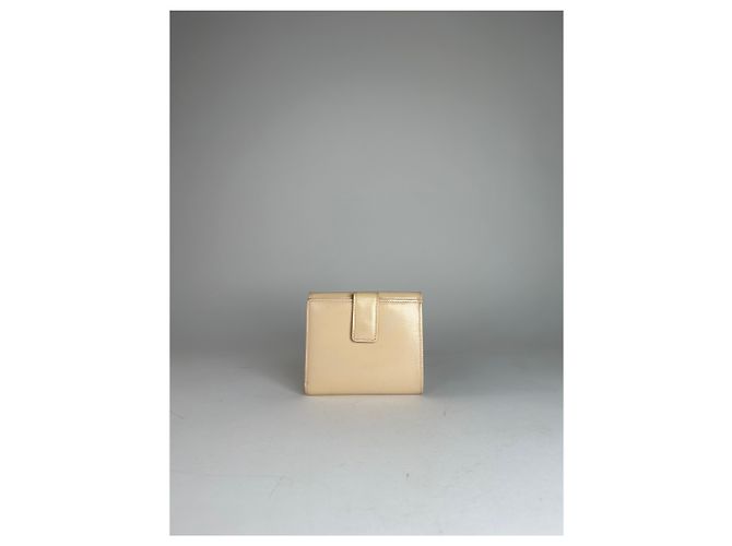 Vintage Givenchy Patent Leather Wallet Beige - view 9