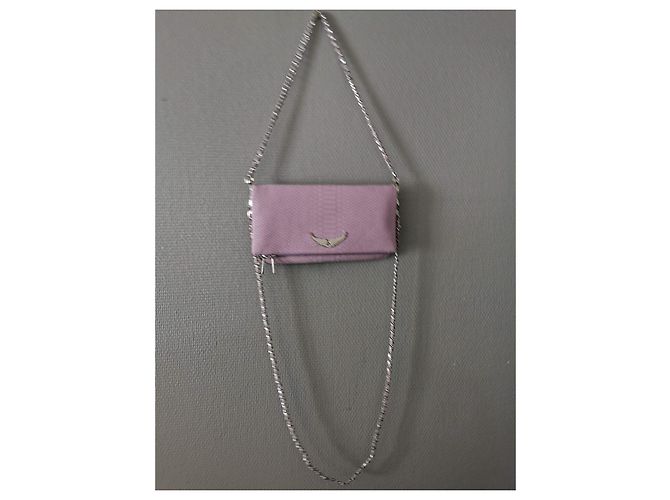 Borsa Rock XL Zadig & Voltaire in pelle viola effetto python Porpora - vista 12