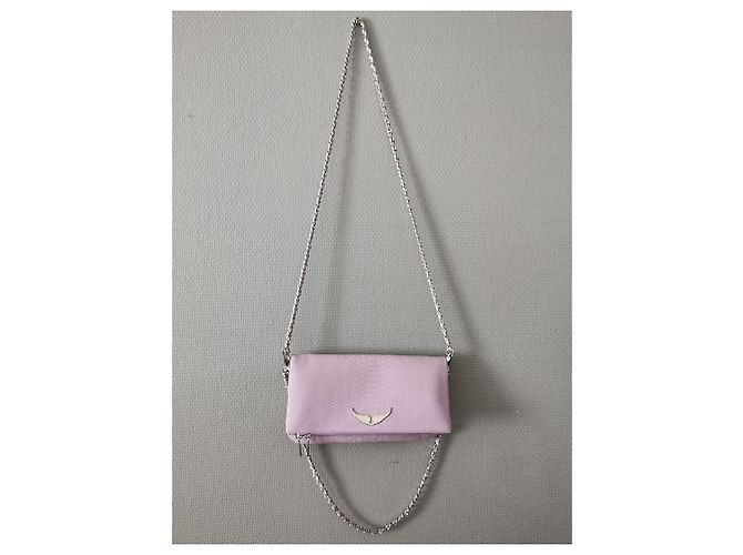 Borsa Rock XL Zadig & Voltaire in pelle viola effetto python Porpora - vista 13