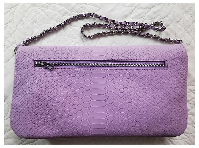 Borsa Rock XL Zadig & Voltaire in pelle viola effetto python Porpora - vista 14