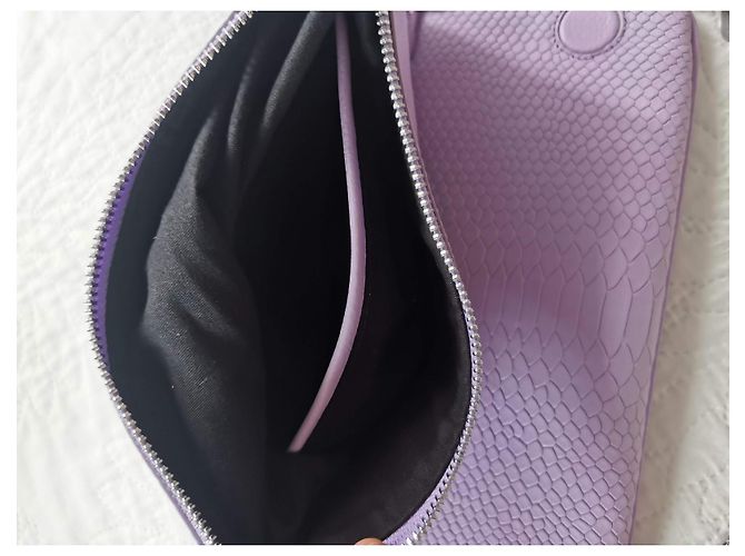 Borsa Rock XL Zadig & Voltaire in pelle viola effetto python Porpora - vista 8