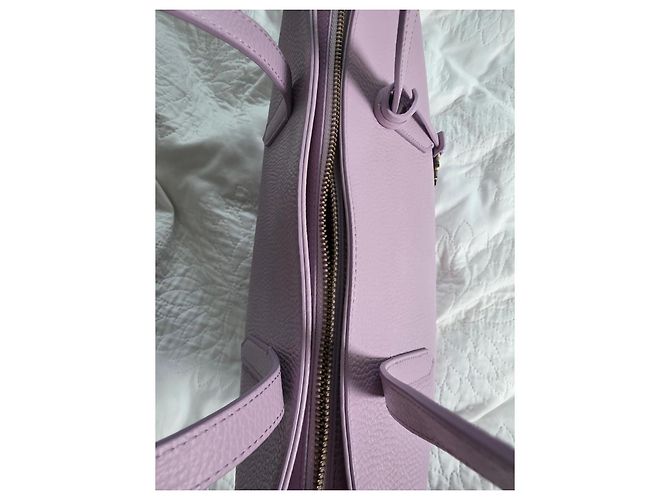 Borsa tote Roberto Cavalli in pelle grana lavanda Rosa Porpora - vista 12