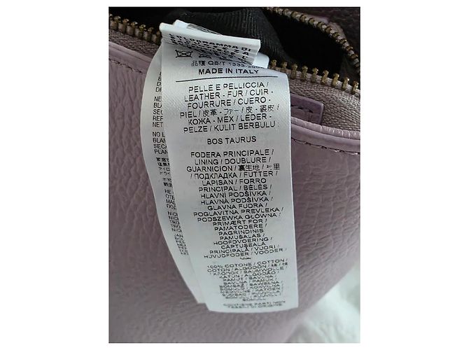 Borsa tote Roberto Cavalli in pelle grana lavanda Rosa Porpora - vista 9