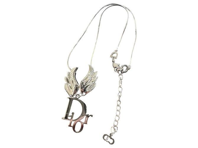 Collana in argento con logo Christian Dior di John Galliano - vista 2