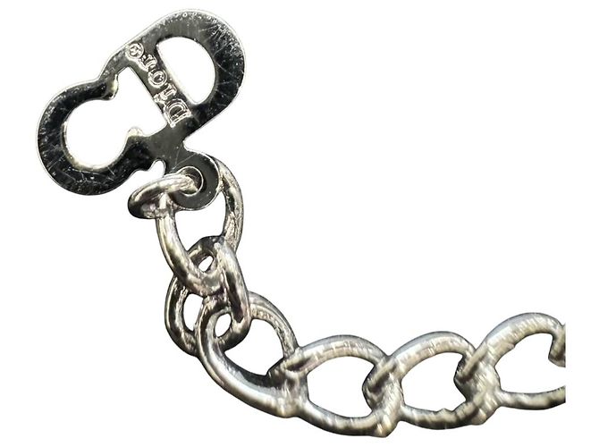 Collana in argento con logo Christian Dior di John Galliano - vista 3
