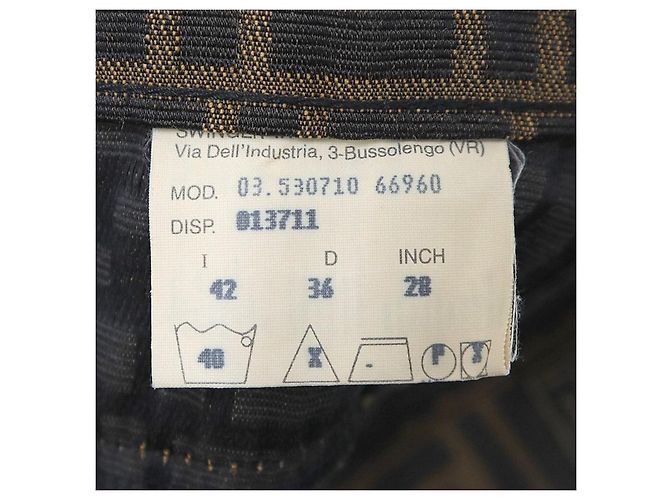 Fendi Zucca Logo braune Monogramm Mini-Shorts aus den 90ern - Ansicht 6