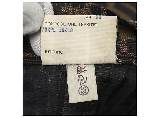 Fendi Zucca Logo braune Monogramm Mini-Shorts aus den 90ern - Ansicht 7