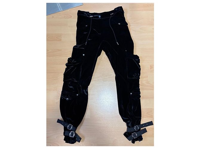 Schwarze Samt-Cargo-Hose Christian Dior - Ansicht 2