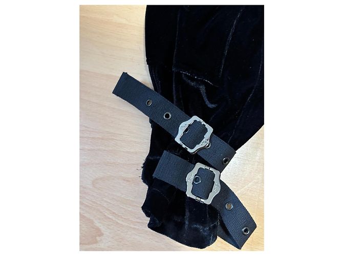 Schwarze Samt-Cargo-Hose Christian Dior - Ansicht 3