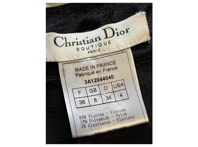 Schwarze Samt-Cargo-Hose Christian Dior - Ansicht 6