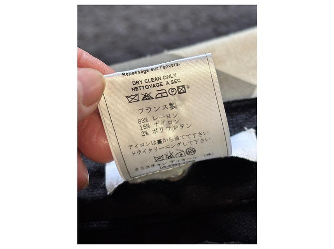 Schwarze Samt-Cargo-Hose Christian Dior - Ansicht 8