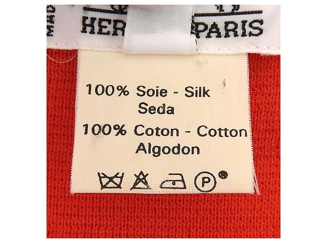 Camisa de Seda Twill Reine Hermès Roja - vista 8