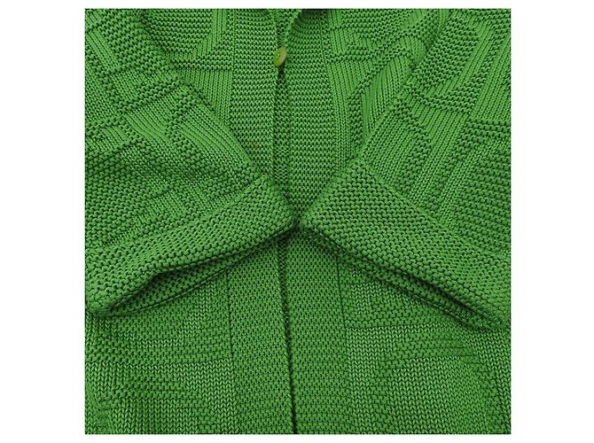 Cárdigan de algodón Gancini Salvatore Ferragamo Verde - vista 5