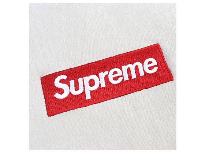 Sudadera con capucha logo Box Supreme Beige Crudo - vista 5