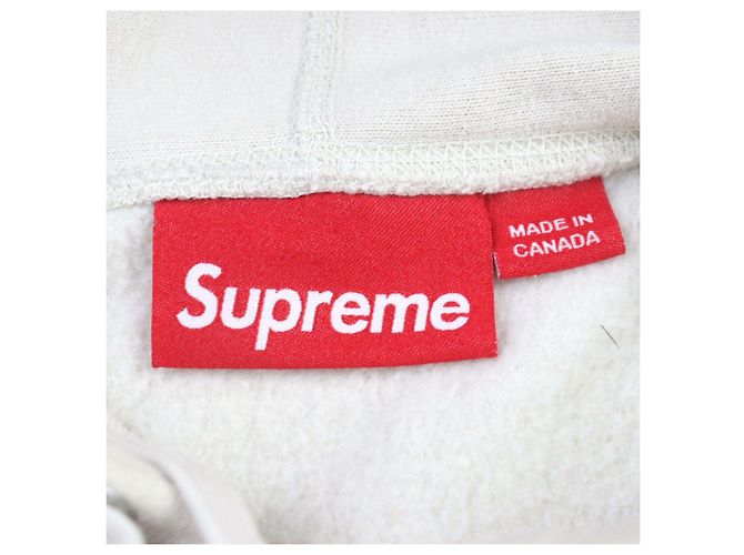 Sudadera con capucha logo Box Supreme Beige Crudo - vista 7