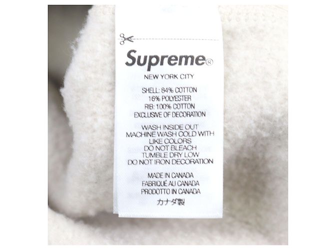 Sudadera con capucha logo Box Supreme Beige Crudo - vista 8