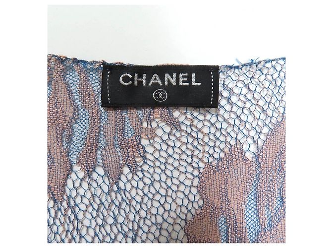 Timeless Top de rayón Chanel Rosa Azul Multicolor Beige - vista 7