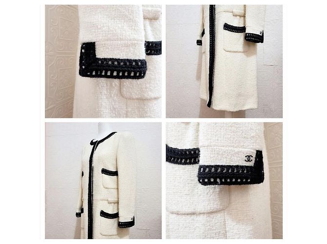 Chanel Abrigo Blanco de Poliamida - vista 10