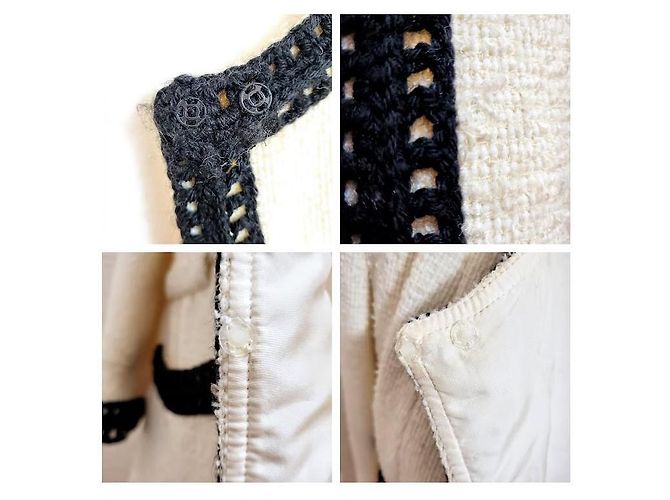 Chanel Abrigo Blanco de Poliamida - vista 4