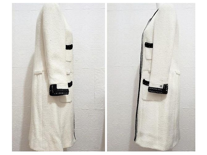 Chanel Abrigo Blanco de Poliamida - vista 6