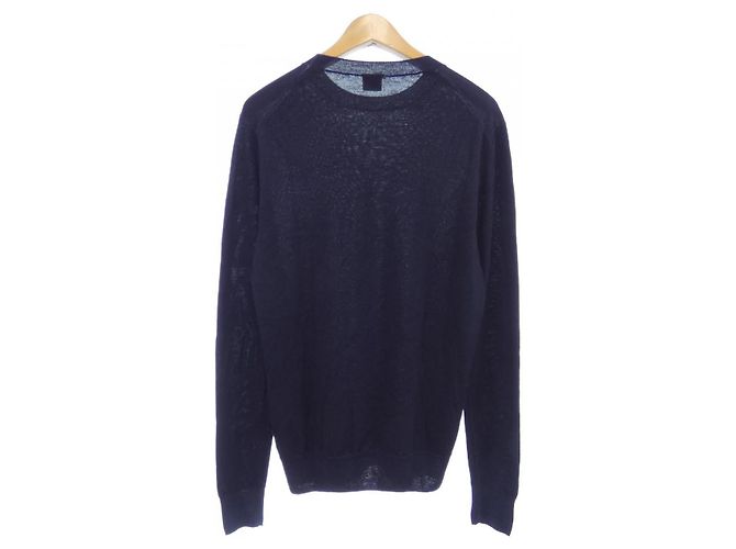 Autre Marque Aspesi Wollstrick Blau Marineblau - Ansicht 2