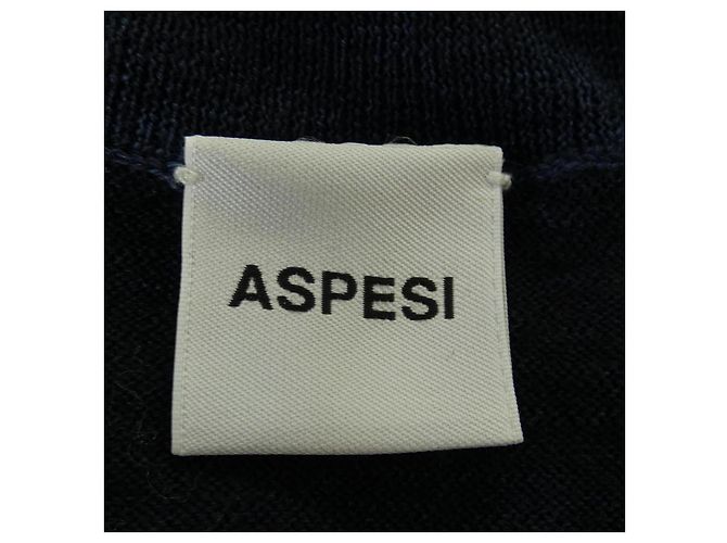 Autre Marque Aspesi Wollstrick Blau Marineblau - Ansicht 4