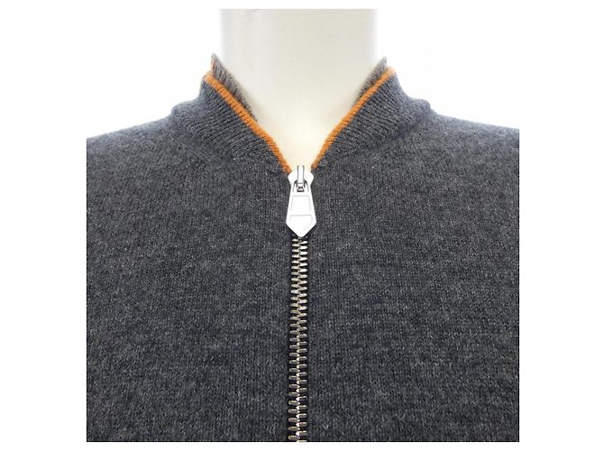 Hermès Cárdigan de cachemira Hermes 467160HA Gris - vista 5