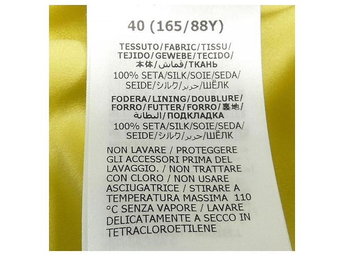 Chaqueta de seda Gucci 706292 ZHS84 Amarillo - vista 3