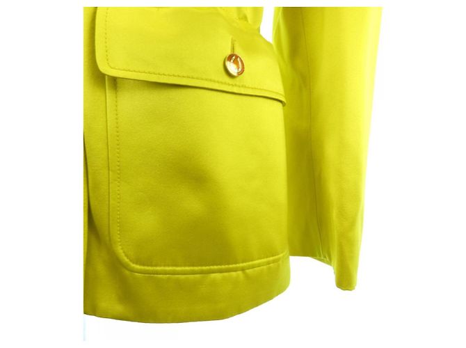 Chaqueta de seda Gucci 706292 ZHS84 Amarillo - vista 6