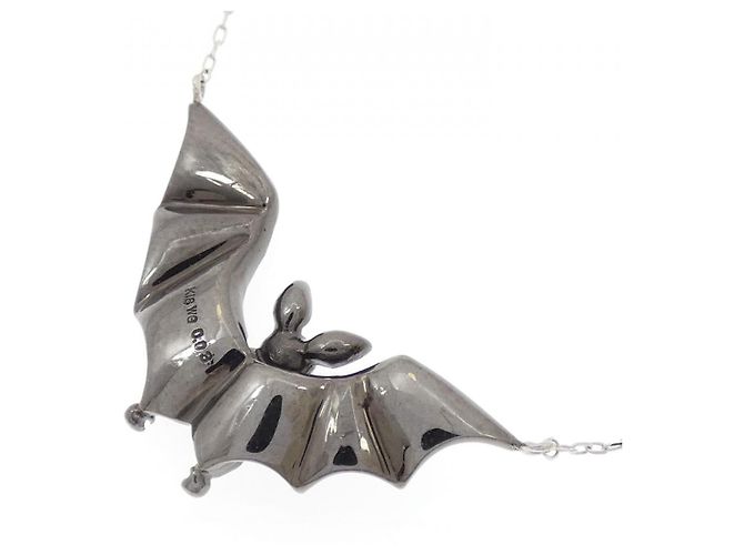 Autre Marque Collana Bat in Diamanti Au750 Nero Bianco - vista 4